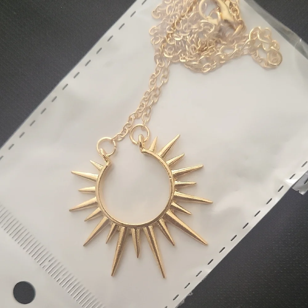 Gold Sunburst Hair Accessory/Necklace/Earrings